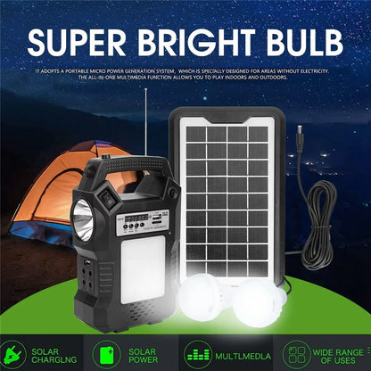 "Portable Dual Supply, Power Camp Power with Solar Station, Panel, Flashlights, Lamps, To Station,Solar Camping,Home Fishing" Digital Way Outdoor display,for LED Generator Charge Emergency Power