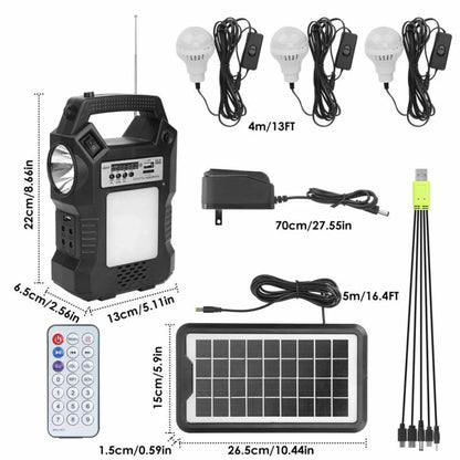 "Portable Dual Supply, Power Camp Power with Solar Station, Panel, Flashlights, Lamps, To Station,Solar Camping,Home Fishing" Digital Way Outdoor display,for LED Generator Charge Emergency Power