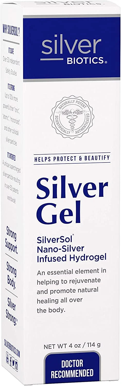 & 2) Care Gel Biotics oz Biotech (Pack Ultimate 4 Skin Silver Body Labs of American Silver